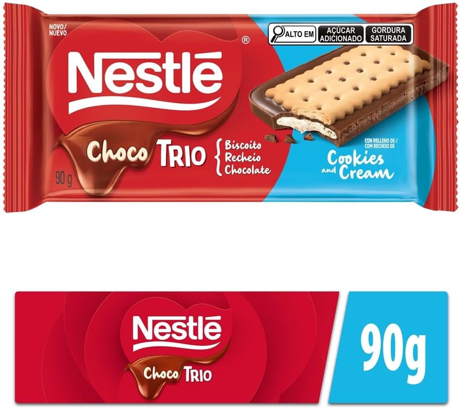 Chocolate Chocotrio NESTLÉ Cookies & Cream 90g