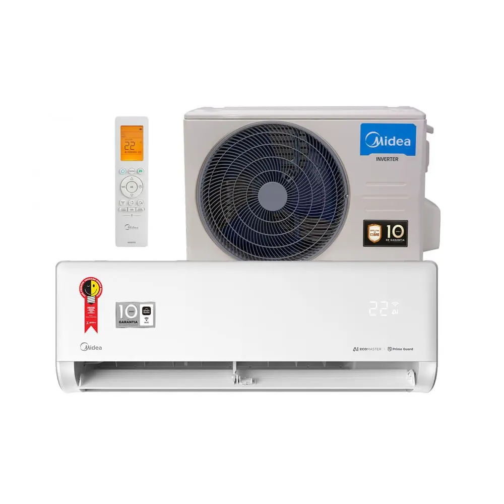 Ar Condicionado Split 9.000 BTUs Inverter AI Ecomaster Frio Midea - Midea Carrier