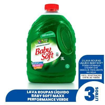 Lava Roupas Líquido Baby Soft Total Max 3l Verde