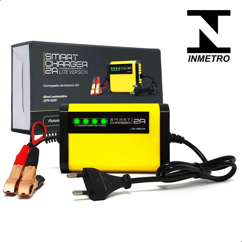 Carregador Bateria Fonte 12v Automotivo Moto Nobreak Carro