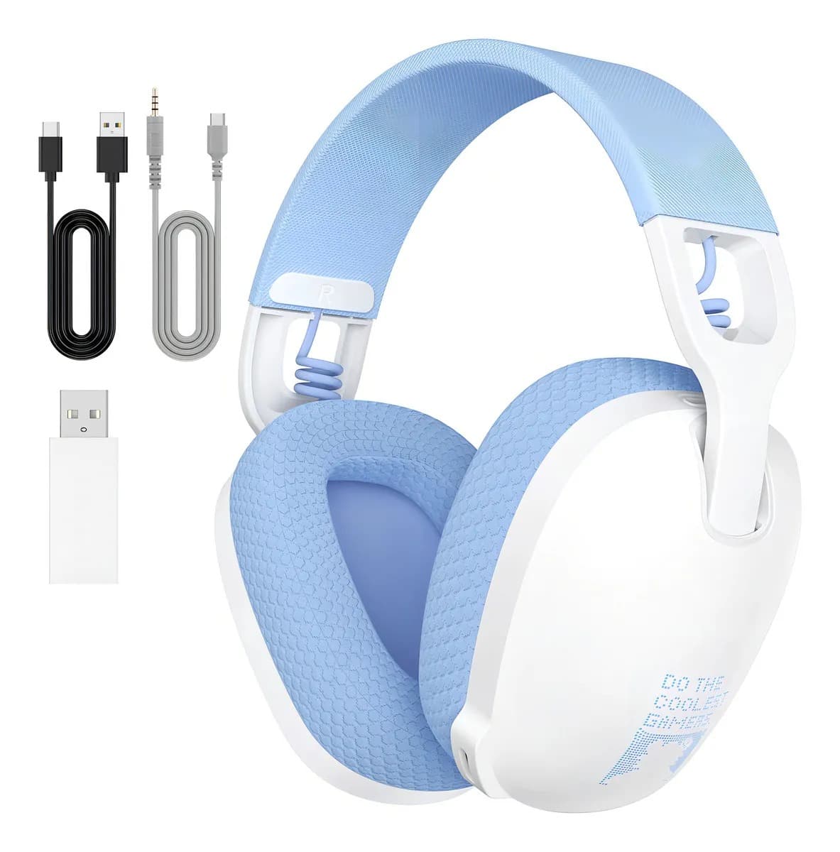 Headset Gamer Onikuma B2 Fone Tipo G435 Bt-5.3 Ps5 Ps4 Pc Cor Branco