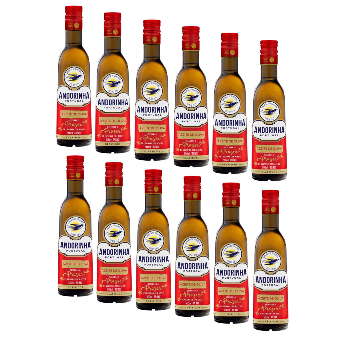 Azeite De Oliva Andorinha Tipo Único Português Vidro 500ml com 12 unidades