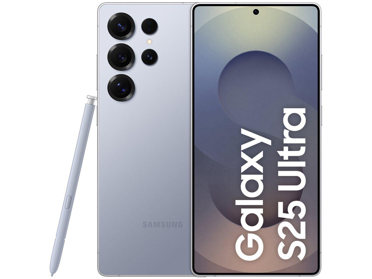 Samsung Galaxy S25 Ultra 5G 256GB Galaxy AI Titânio Azul 6,9" 12GB RAM Câm. Quádrupla 200+50+10+50MP Bateria 5000mAh Dual Chip