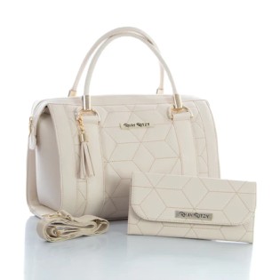 Kit Bolsa Baú com Carteira Feminina Elegante de Mão e Alça Transversal Promoção