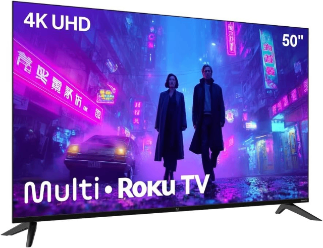 Smart TV 50" Roku Multi 4K Compatível com Alexa e Google Home