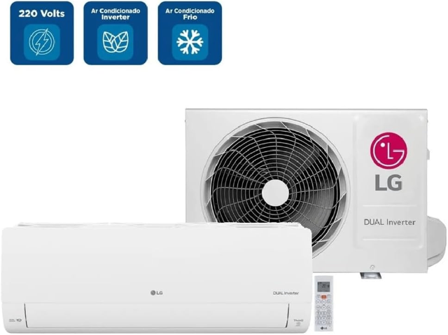LG Ar Condicionado Split LG Dual Inverter AI Voice 9000 BTU/h Frio S3-Q09AA31F - 220 Volts