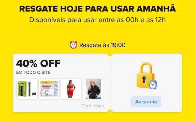 Cupom de 40% no Mercado Livre