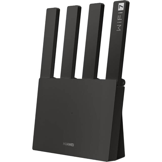 Roteador, HUAWEI WiFi BE3, Wifi 7, 3.6 Gpbs Dual-Band Wi-Fi 7, Visualização de Diagnóstico, Controle Parental, Preto