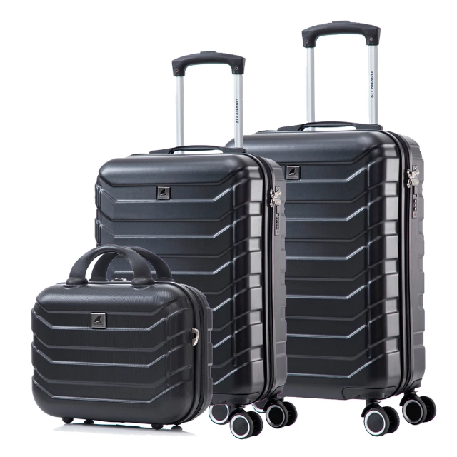 Kit 3 Unidades Mala Bordo Viagem Com Frasqueira Padrão ANAC Rígida ABS
