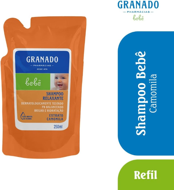 Granado Refil Shampoo Bebê, Camomila, 250ml