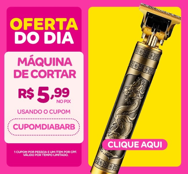 Máquina De Cortar Cabelo Barba Dragão Buda Profissional Aparador - amilly