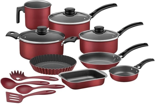 Kit para Cozinha 12 Peças com Jogo de Panelas e Utensilios Tramontina Turim
