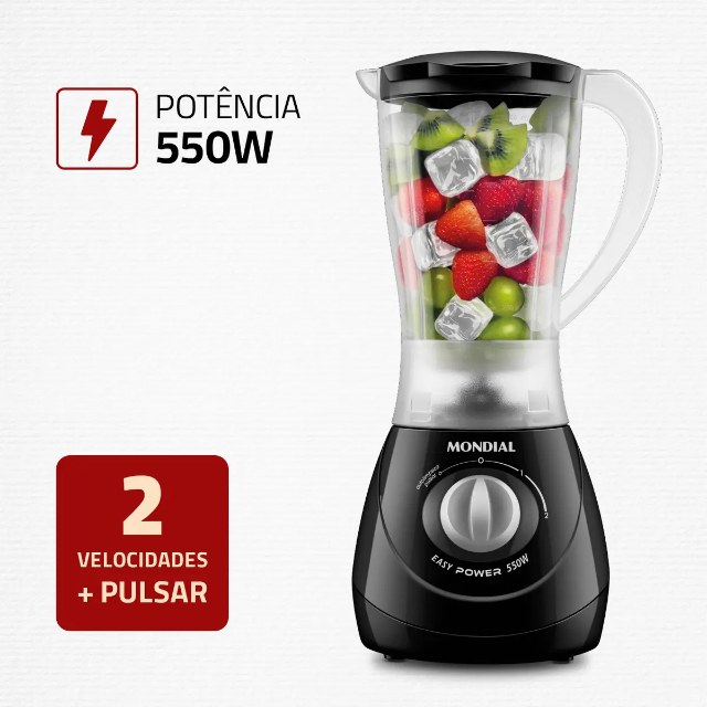 Liquidificador Easy Power Mondial 550W - L-550-B