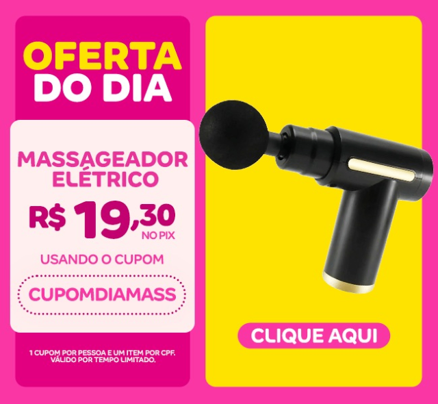 Massageador Elétrico Profissional Muscular 6 Velocidade Massagem