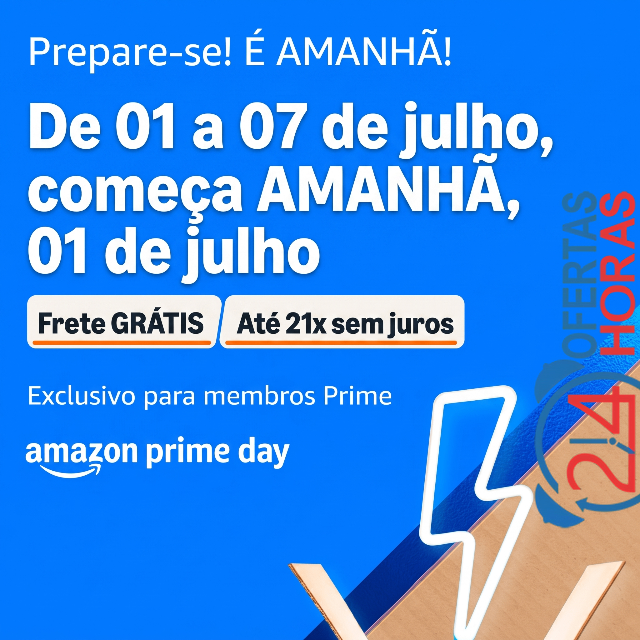 Prepare-se Começa Meia Noite o Amazon Prime Day - Ofertas Exclusivas para Membros Prime