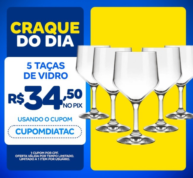 Taças para Água Vidro 300ml SM Buffet Conjunto 5 Peças Nadir Figueiredo - NADIR FIGUEREIDO