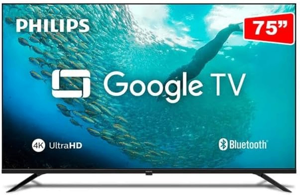 Smart TV LED 75" Philips 75PUG7019/78-4K DLED Wi-Fi, ULTRA HD, Quad Core, HDMI USB