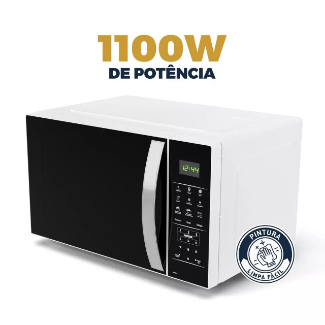 Micro-ondas Britânia 28L Espelhado Pintura Limpa Fácil BMO30