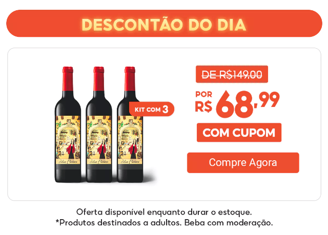 Kit 3x Vinho Português Tinto Julia Florista 750ml