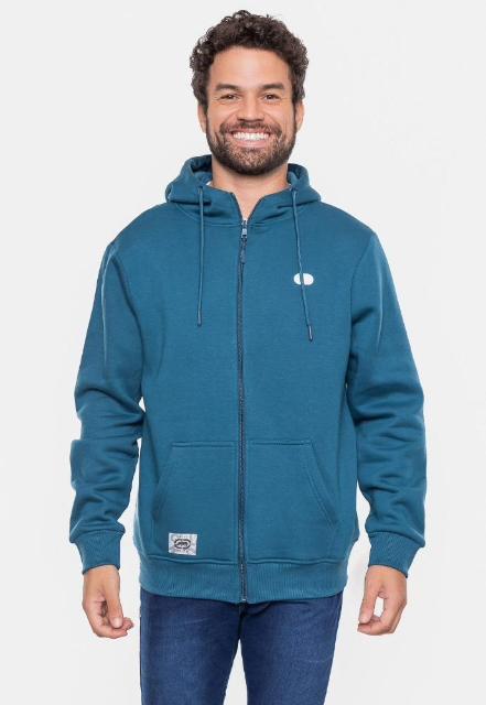 Moletom Ecko Fashion Basic Azul Masculino Casual