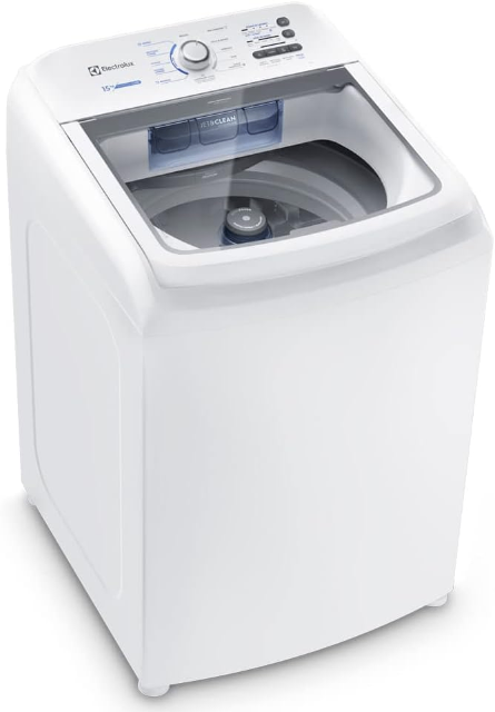 Máquina de Lavar Electrolux 15kg Branca Essential Care com Cesto Inox e Jet&Clean (LED15)
