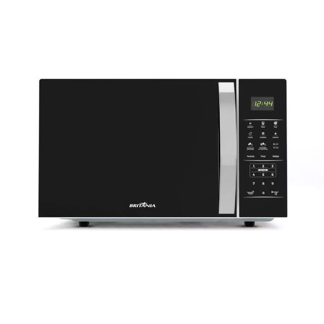 Micro-ondas Britânia 28L Espelhado Pintura Limpa Fácil BMO30