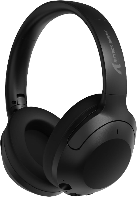ATTACK SHARK Fone de ouvido G300 sem fio Bluetooth com cancelamento de ruído, som estéreo, microfone, proteína, graves profundos, fone de ouvido sobre a orelha, para PC, Mac, jogos, viagem, classe