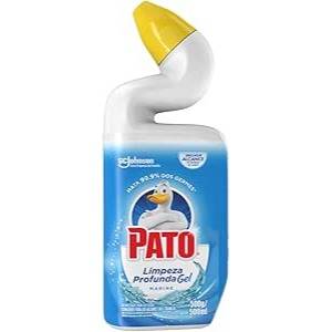 Pato Limpador Sanitário Gel Desinfetante, Marine, Limpeza Profunda, 500ml