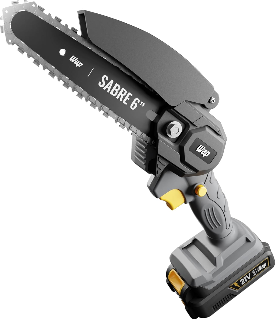 WAP Motoserra Sabre à Bateria 6" K21 S01, com Autonomia de 20 Minutos e Corte Máximo de 10cm, 3600rpm 21V Bivolt