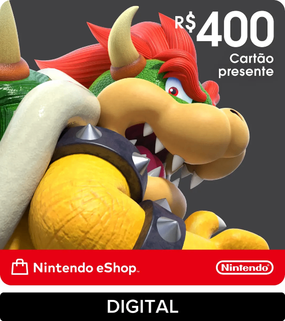 Nintendo Gift Card eShop R$ 400 (Digital)