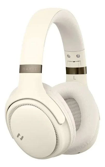 Headphone Havit H630bt Bluetooth 5.3 On-ear 3d 55h Cor Manteiga/Off White