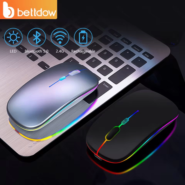 Mouse Sem Fio Bettdow 2400DPI 2,4GHz Bluetooth Mouse