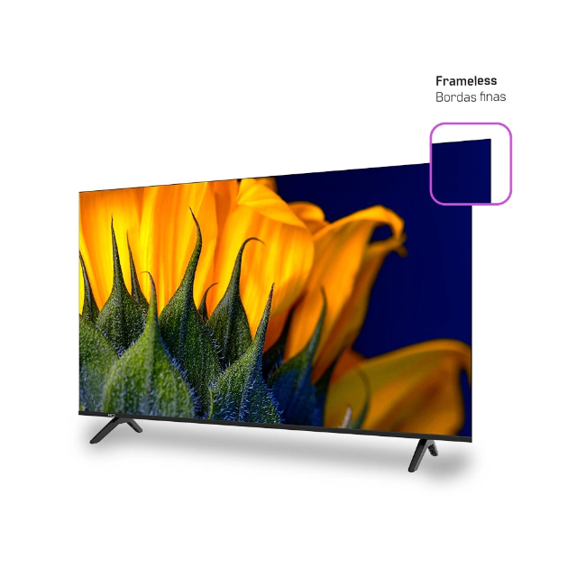 Smart TV HQ QLED 55 Polegadas HQ-QLED55SM 4K Wi-Fi Bluetooth, Apps, Netflix, YouTube e Prime Vídeo