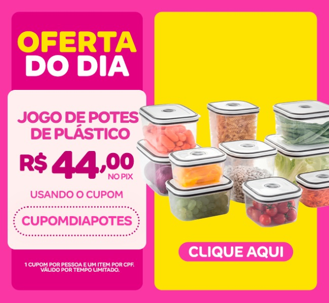 Jogo de Potes de Plástico Hermético Electrolux com Tampa 41029853 10 Peças