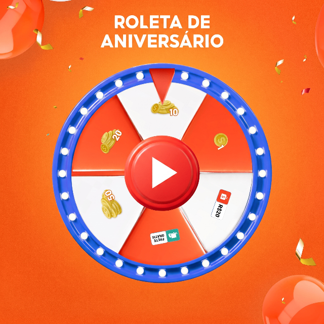 Roleta de Aniversário da Shopee