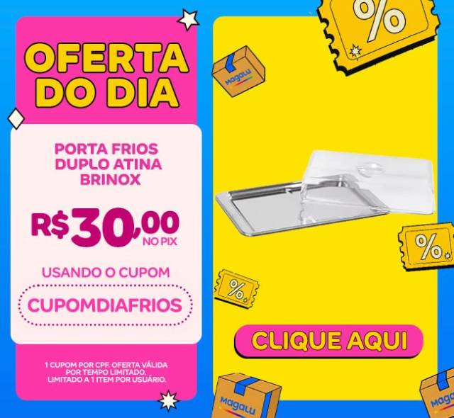Porta Frios Duplo Atina Brinox
