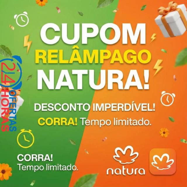 Cupom de 15% na Natura