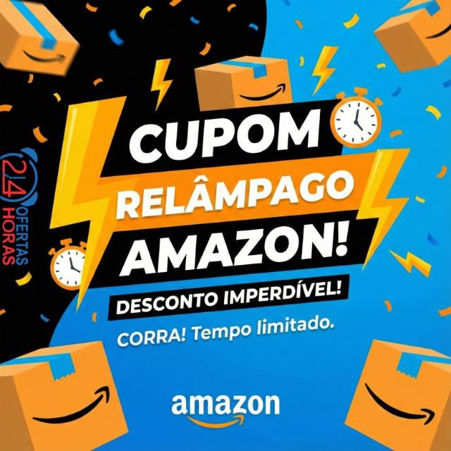 Cupom de 10% acima de R$ 999 com desconto máximo de R$ 200 na Amazon
