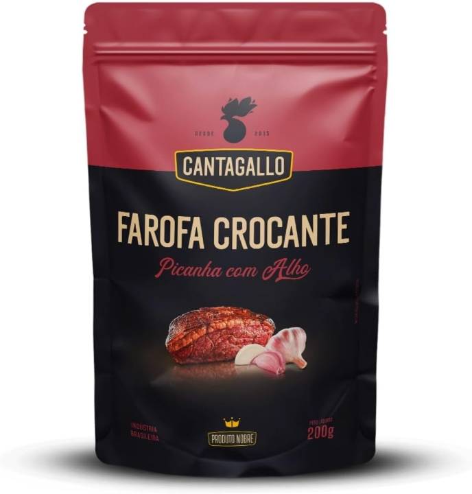 CANTAGALLO FAROFA CROCANTE DE PICANHA COM ALHO - POUCH 200g