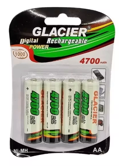 4 Pilha AA Recarregável 4700mAh