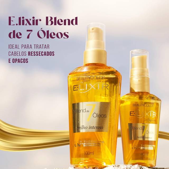 E.lixir Blend de 7 Óleos - Brilho e Luminosidade - BEAUTYCOLOR - 100ml