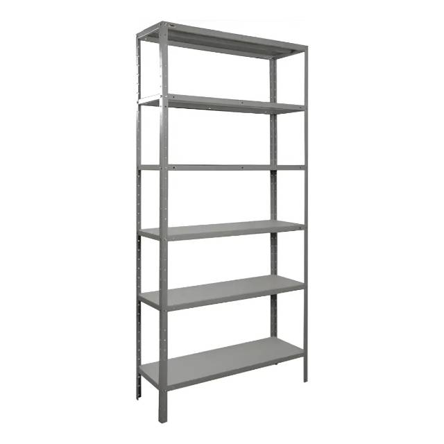 Estante Armário Prateleira de Aço 6 Bandejas Organizador Galvanizada Suporta 150kg 198cm x 90cm x 28cm