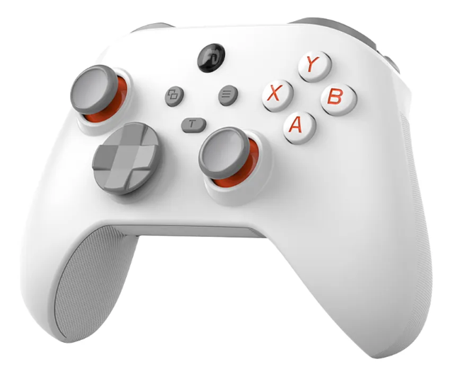 Controlador De Jogos Sem Fio Control Pc/android/ios 1pc White Orange